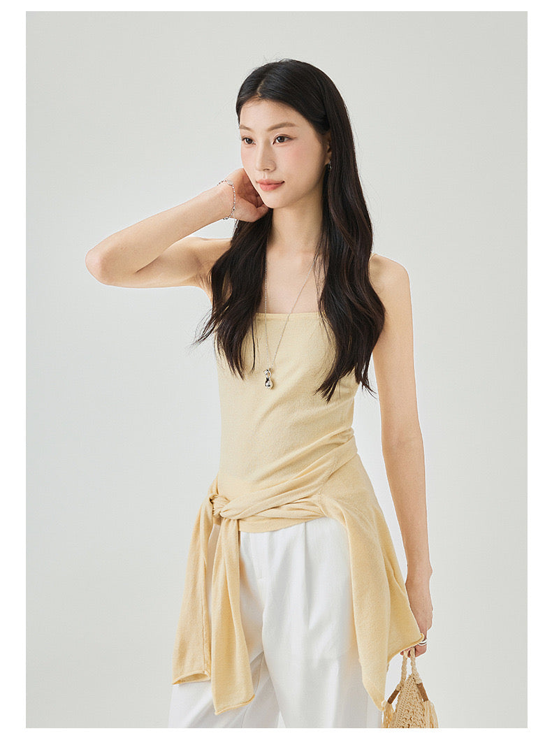 Women's Tank Top + Cardigan Set in Sunrise - Simply
