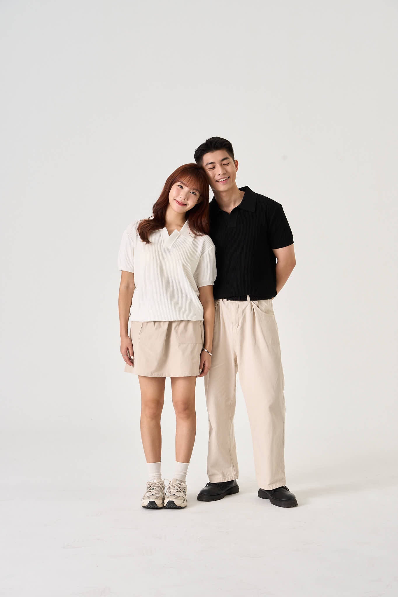 Unisex Machine Washable Knitted Open Collar Polo - Simply