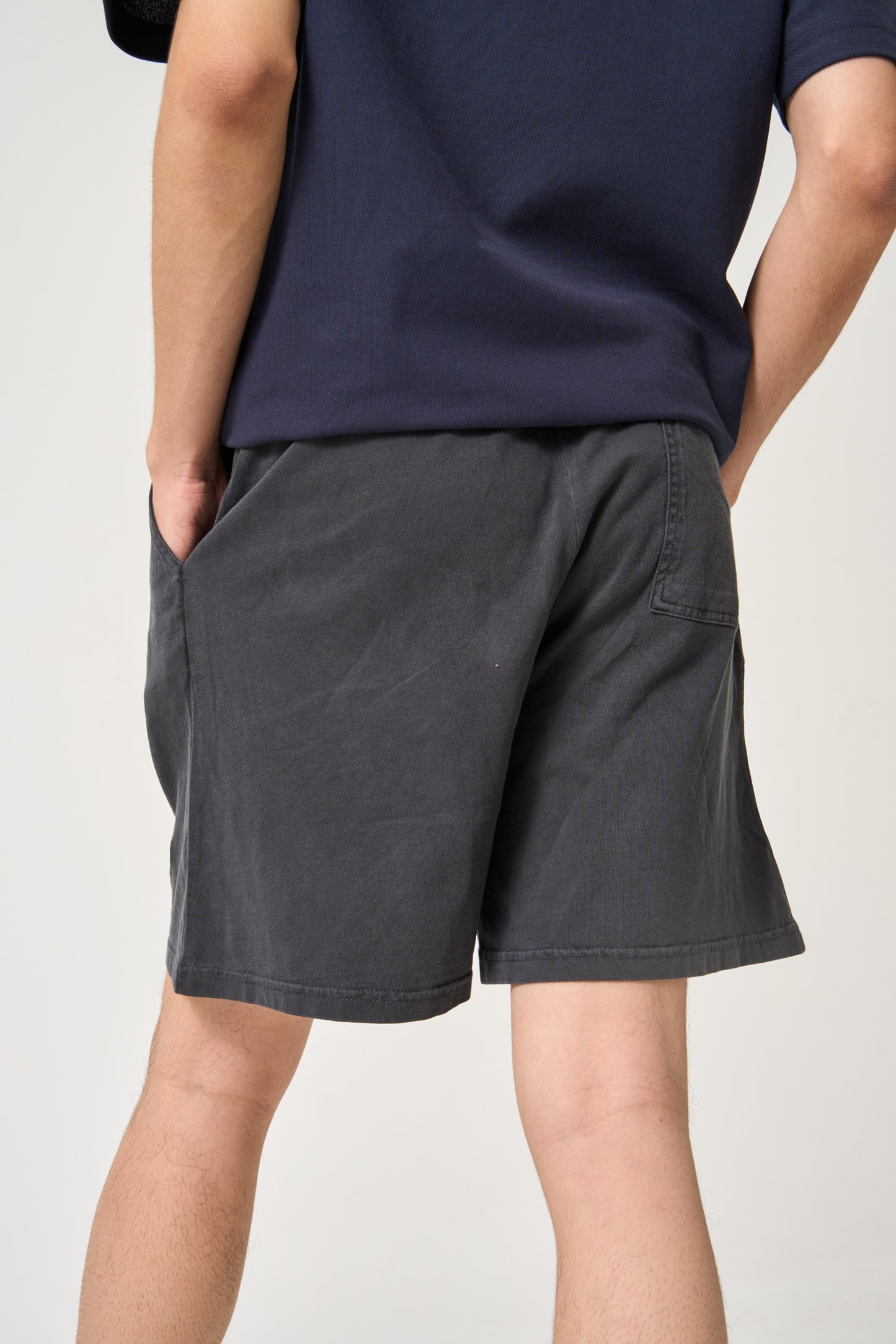 Simply . Vintage Embroidered Easy Shorts (Vintage Grey) - Simply