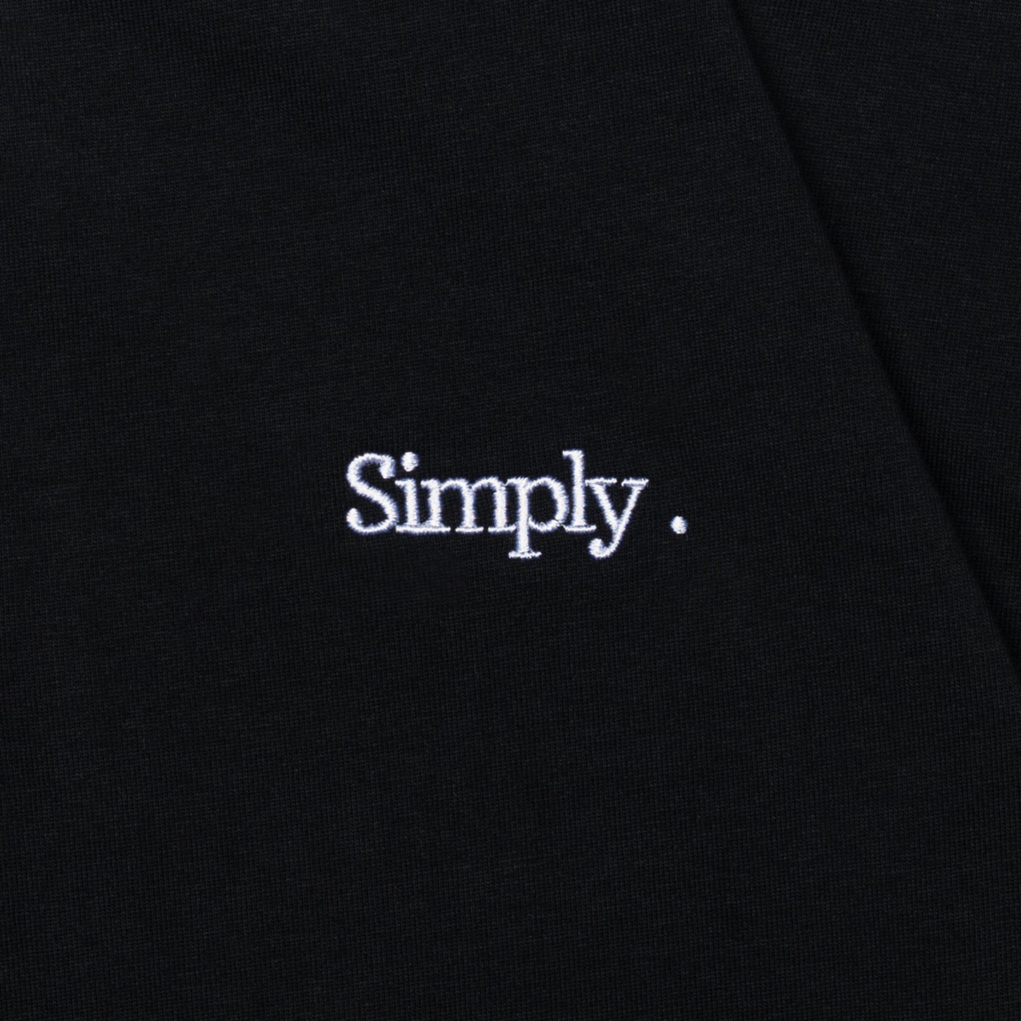 Simply . Men's White Collared Oversize Polo (Black) - Simply 