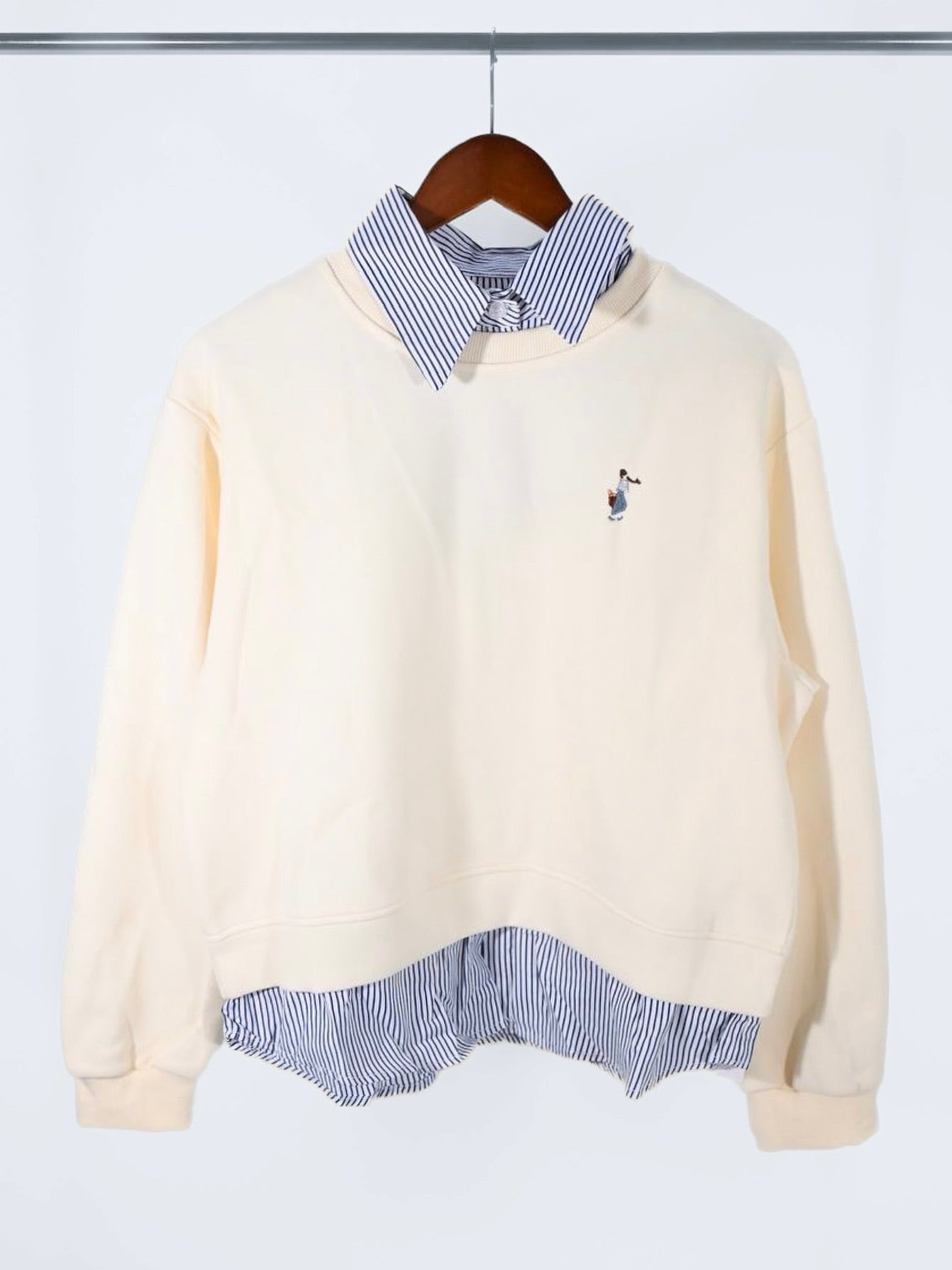 Women's Sweater in Cream (Comes in One Piece) - Simply 