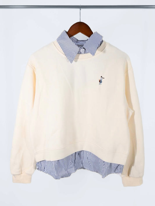 Women's Sweater in Cream (Comes in One Piece) - Simply 