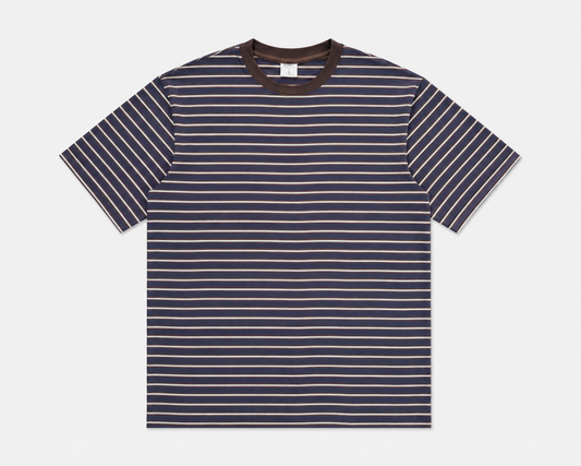 [Pre-Order] Simply. Short Sleeve Stripe Tee (Grey)