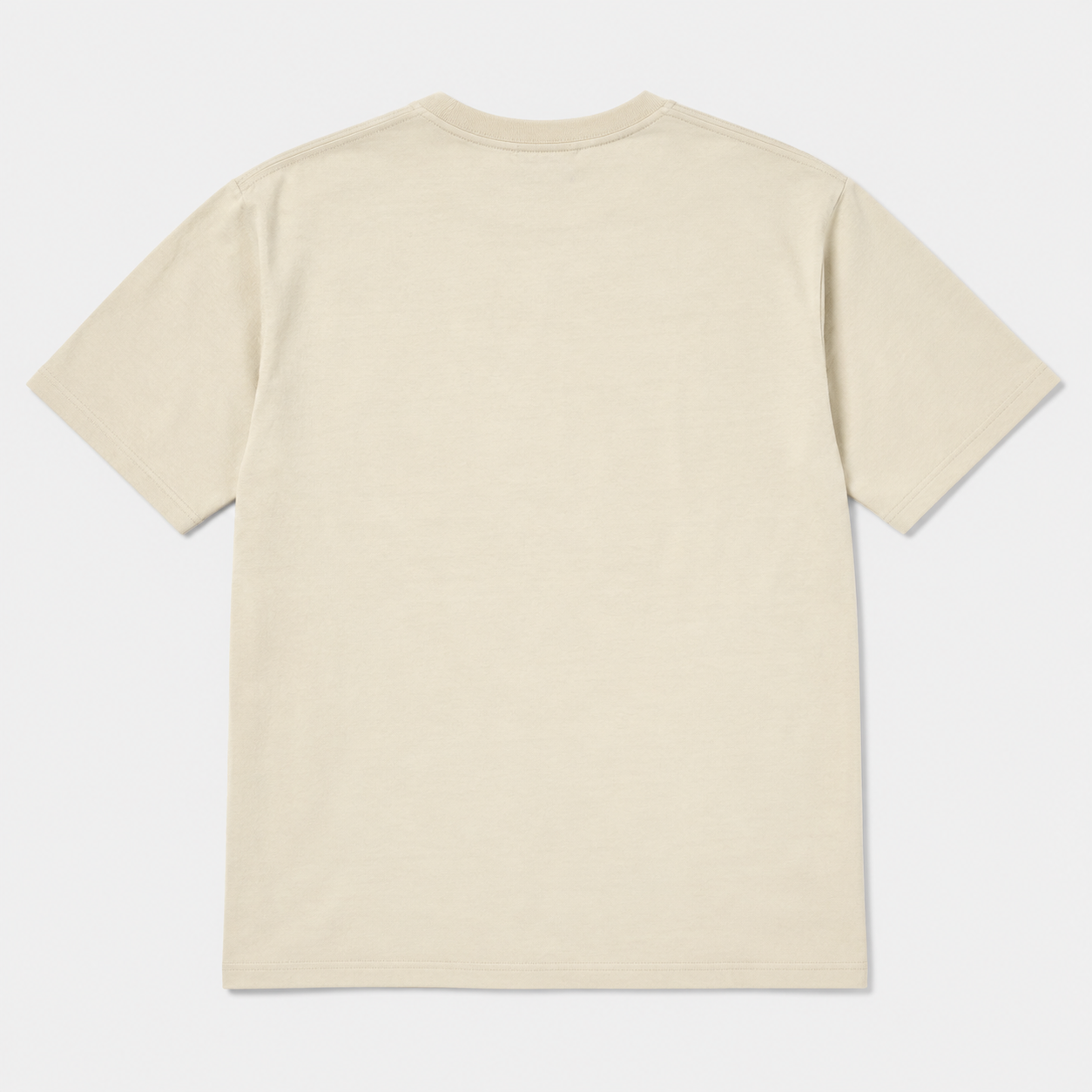[CLEARANCE] Simply Unisex Embroidered Panda Thinking Tee (Beige) - Simply 