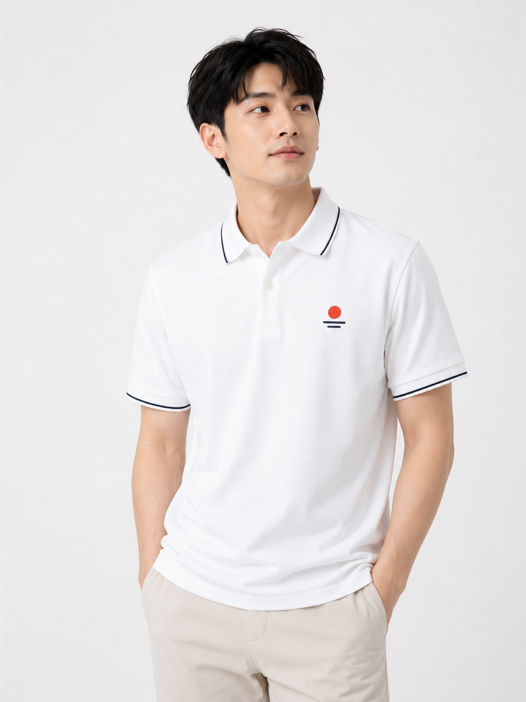 Unisex Sunrise and Horizon Embroidered Pique Polo [Premium Lyocell Cotton Blend]