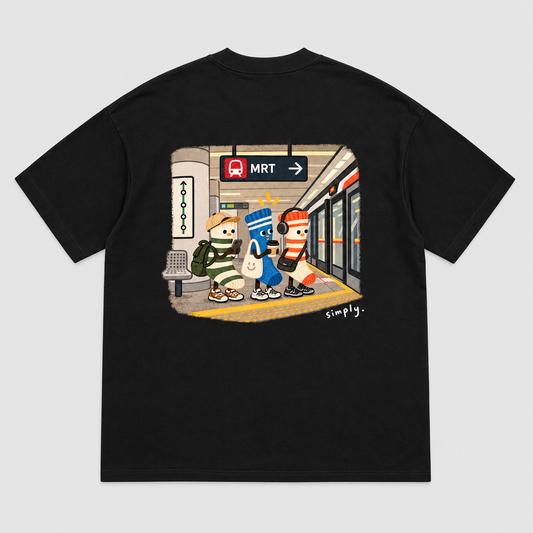 Next Train Unisex Oversized Graphic T