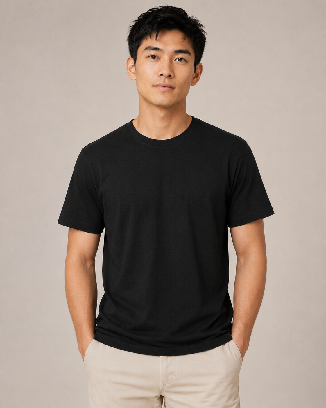 [CLEARANCE] Simply . Men's Urban Basic Tee [Premium Modal Cotton Blend] (Black/Espresso/Brick) - Simply 