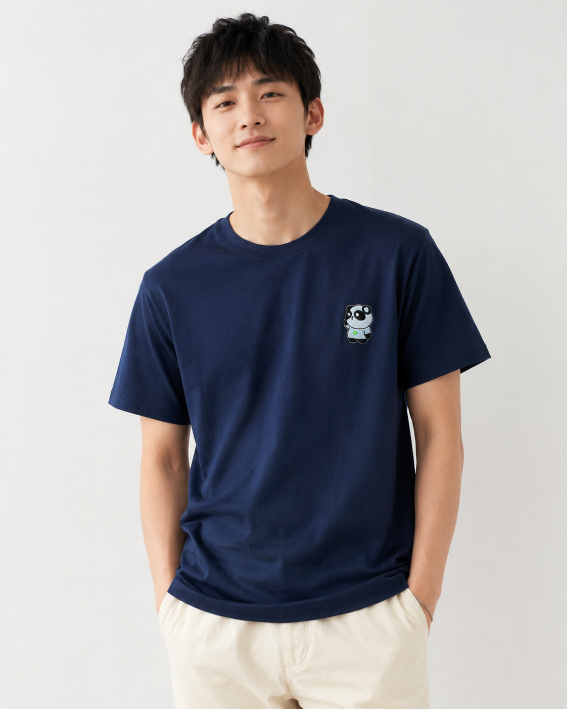 เสื้อยืดลายคิดเป่าเปาปักลายเทศกาล