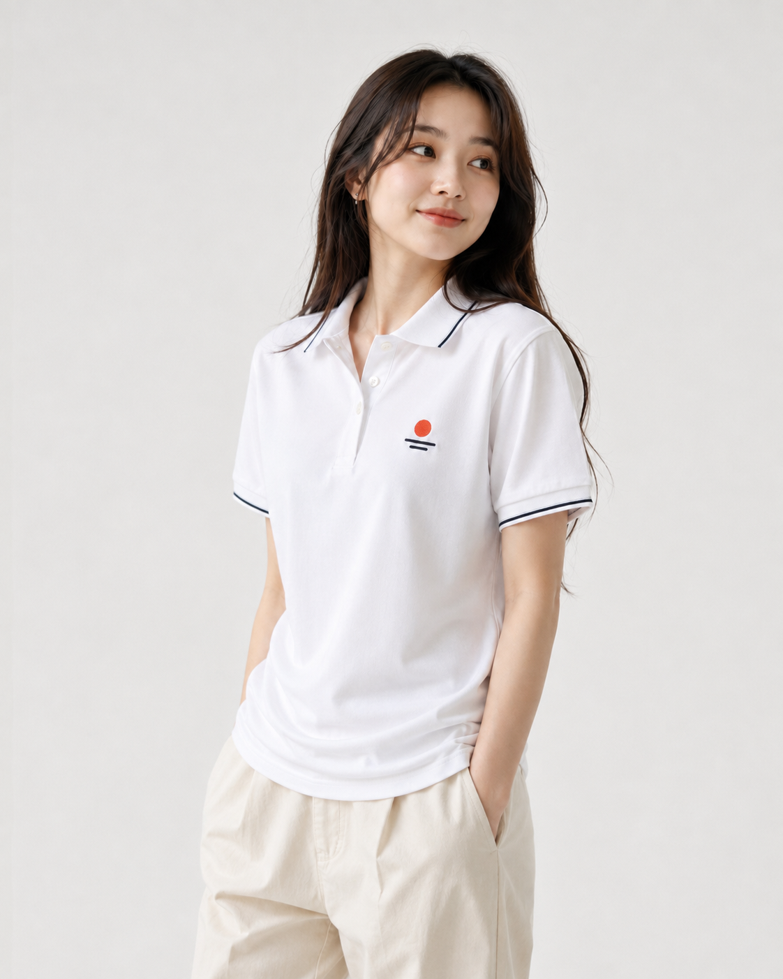 Unisex Sunrise and Horizon Embroidered Pique Polo [Premium Lyocell Cotton Blend]