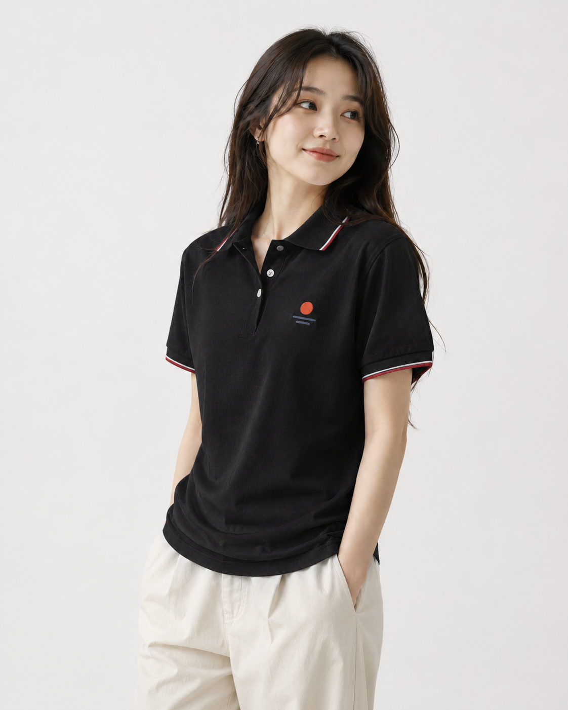 Unisex Sunrise and Horizon Embroidered Pique Polo [Premium Lyocell Cotton Blend]