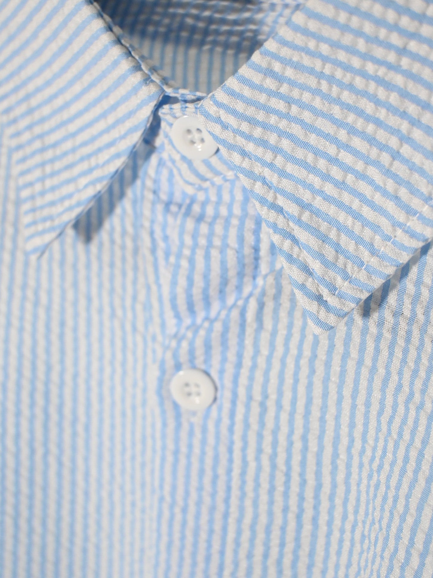 Unisex's Textured Overshirt (Baby Blue) - Simply 