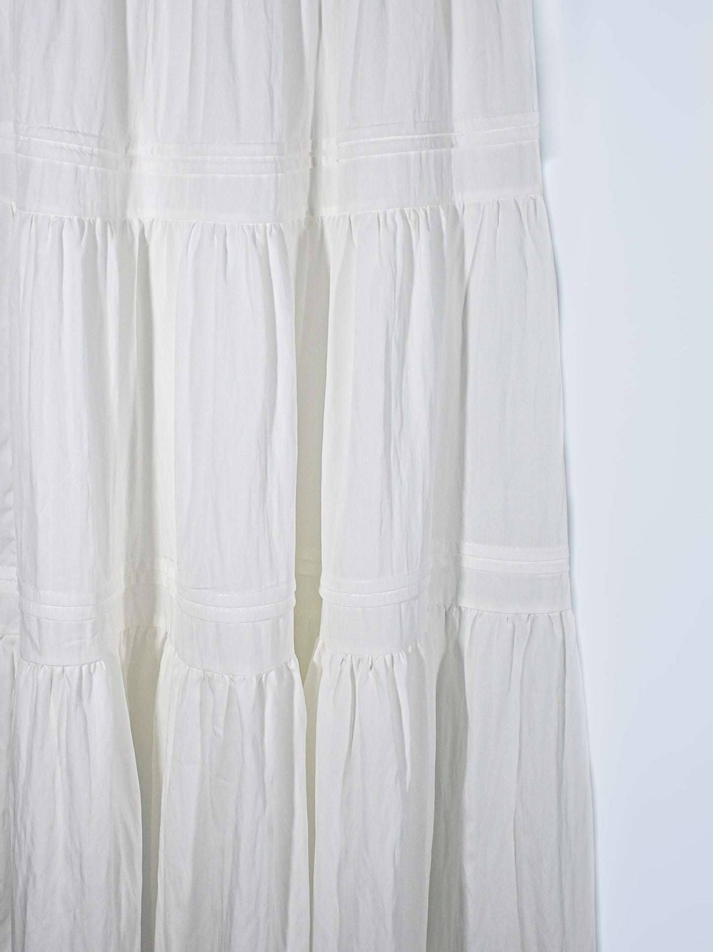Women's Skirt in White (Stretchable) - Simply 