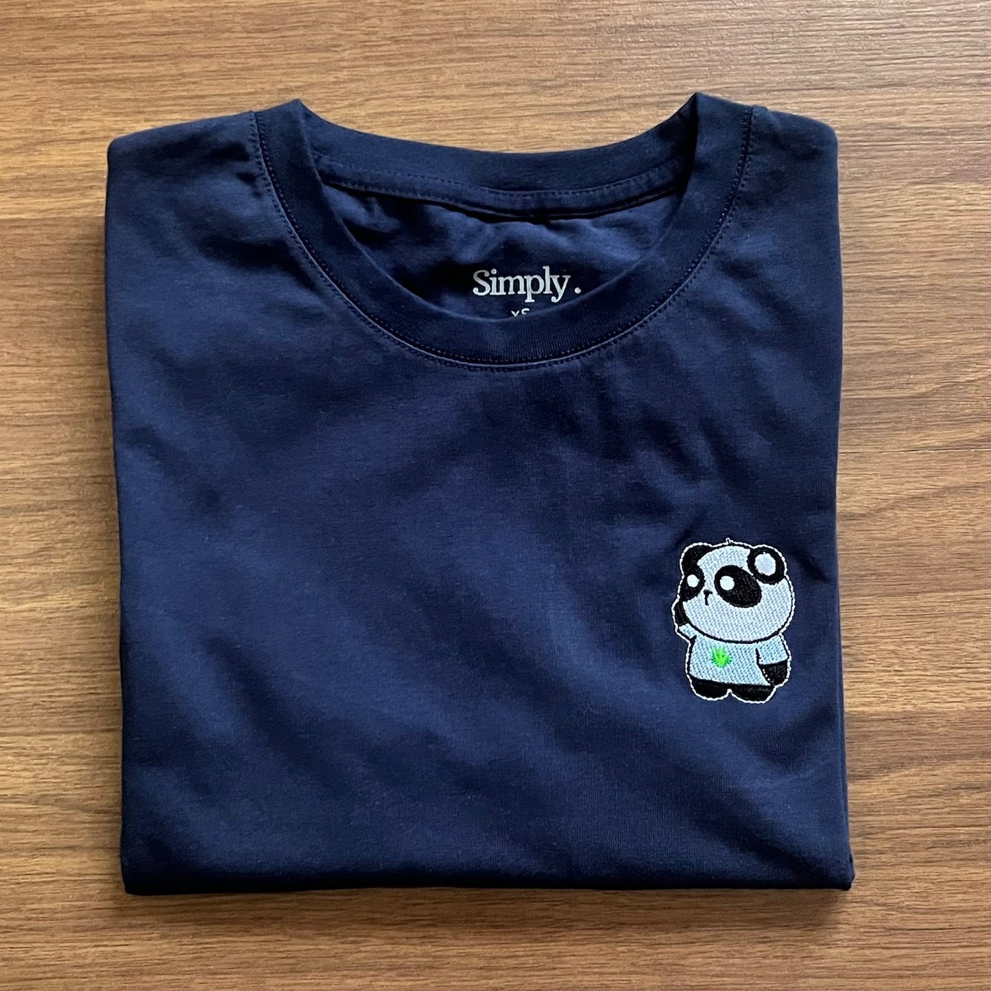 Simply Unisex Embroidered Bao Bao Thinking Tee - Simply 