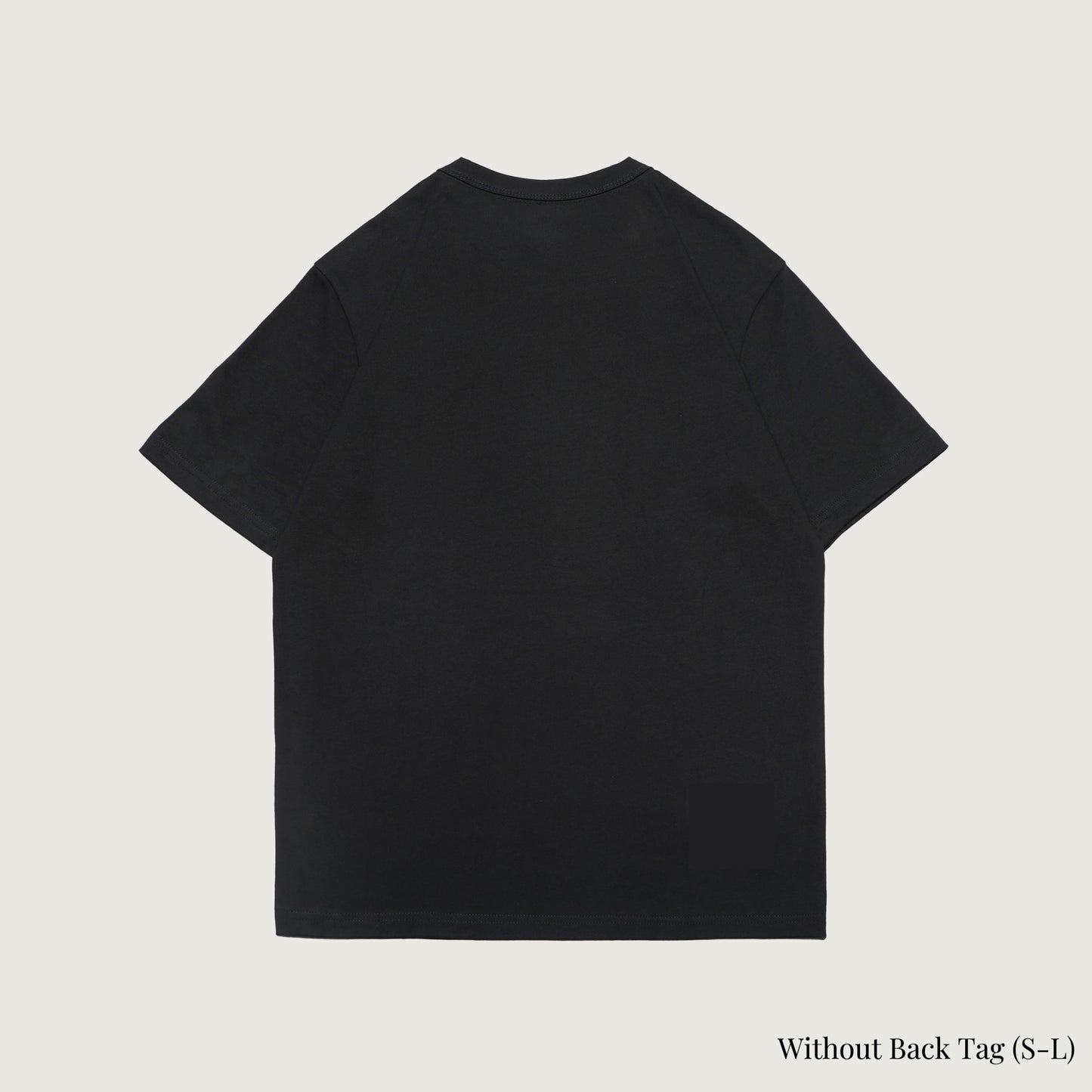 Simply. Kaos Bordir Wanita Ukuran Besar (Hitam) [270gsm]