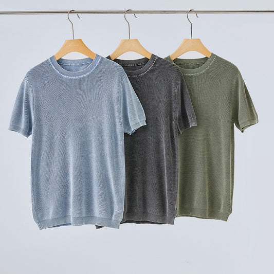 Unisex Knitted Tee (Washed Colours) - Simply 