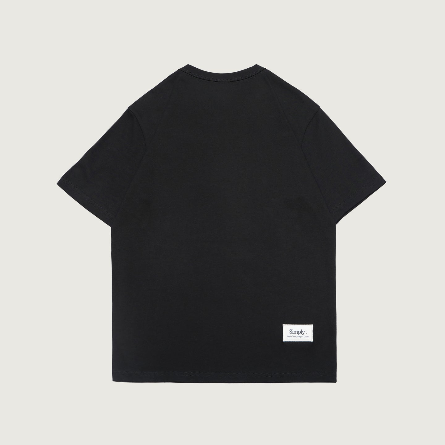 Simply . Women's Oversized Embroidery T Shirt (Black) [270gsm] - Simply 