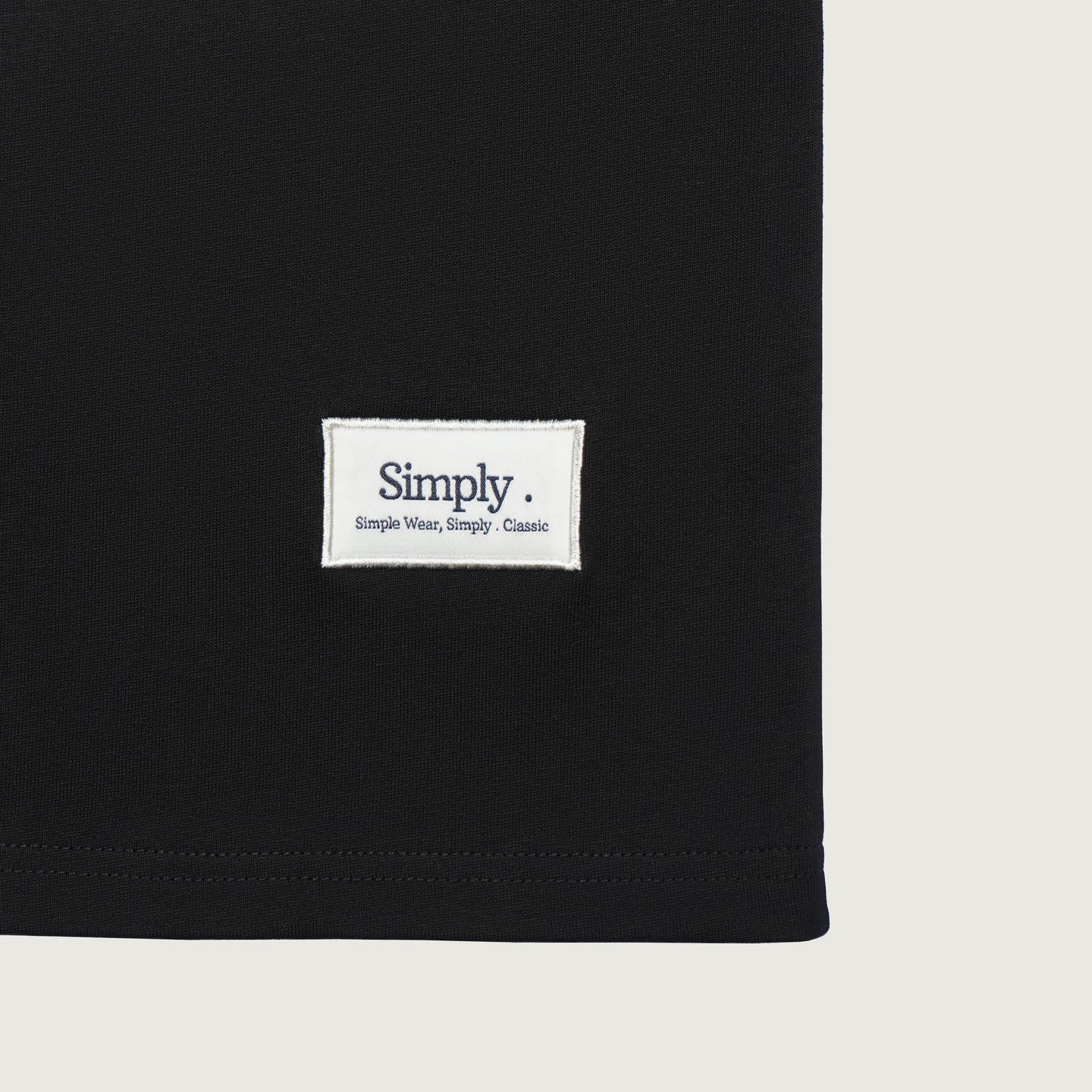 Simply . Women's Oversized Embroidery T Shirt (Black) [270gsm] - Simply 