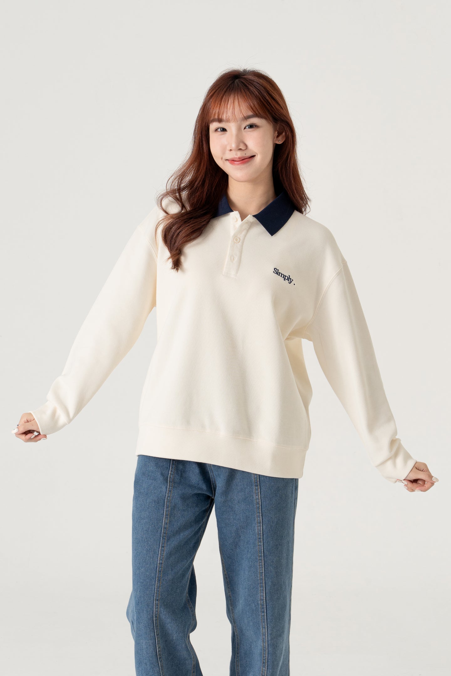 Unisex Bi-Colour Sweat Shirt - Simply 