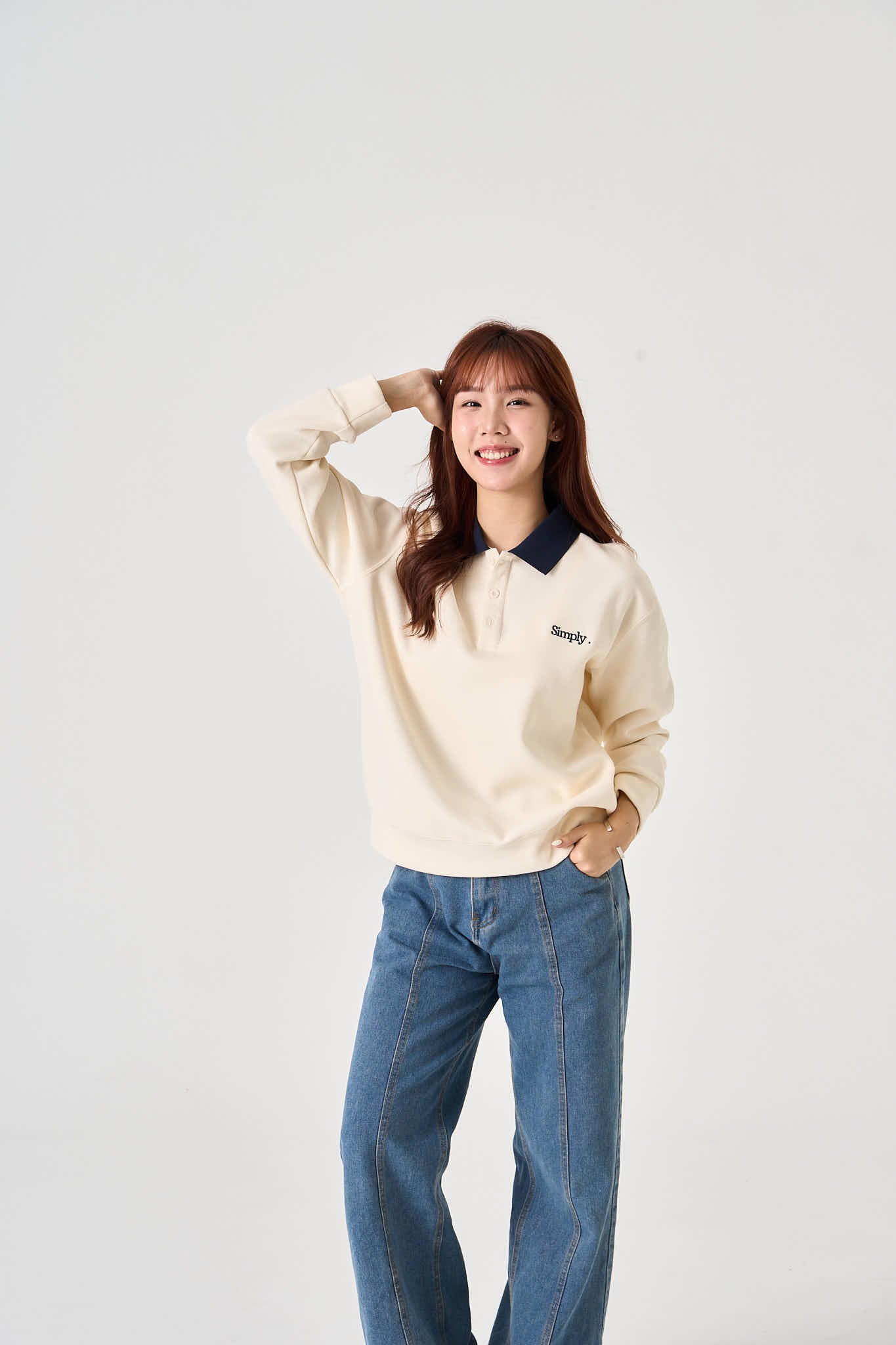 Unisex Bi-Colour Sweat Shirt - Simply 