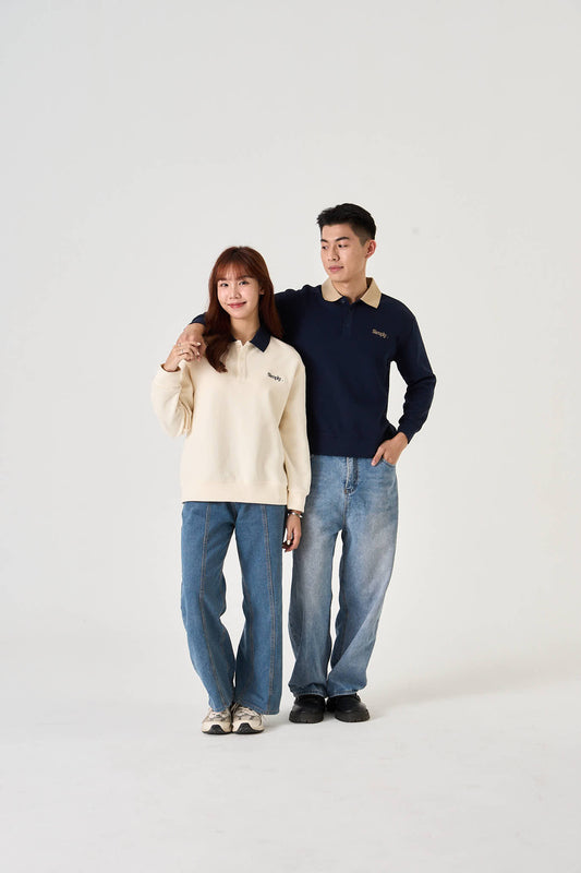 Unisex Bi-Colour Sweat Shirt - Simply 