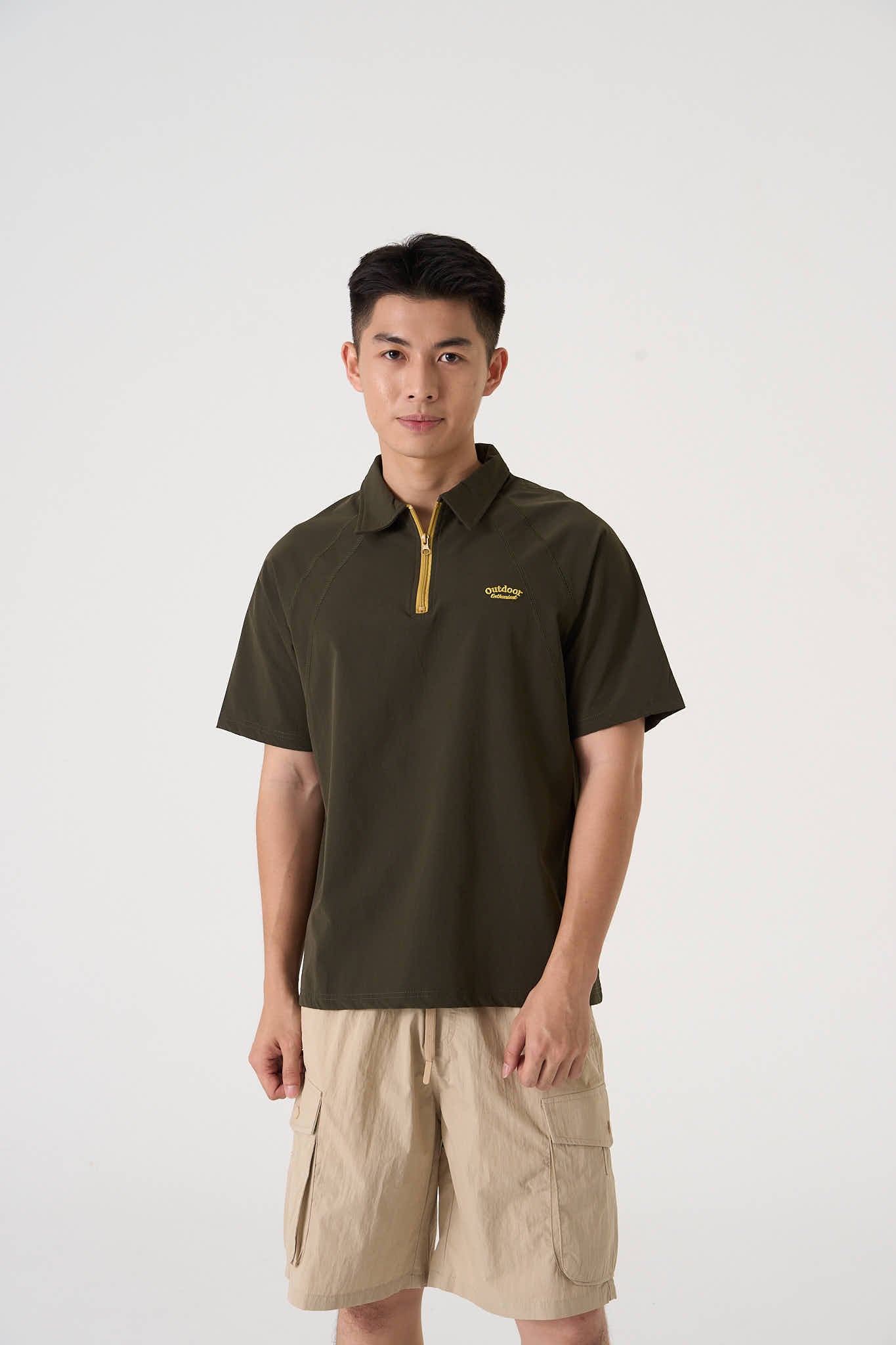 Unisex Light Weight Zipper Polo - Simply 