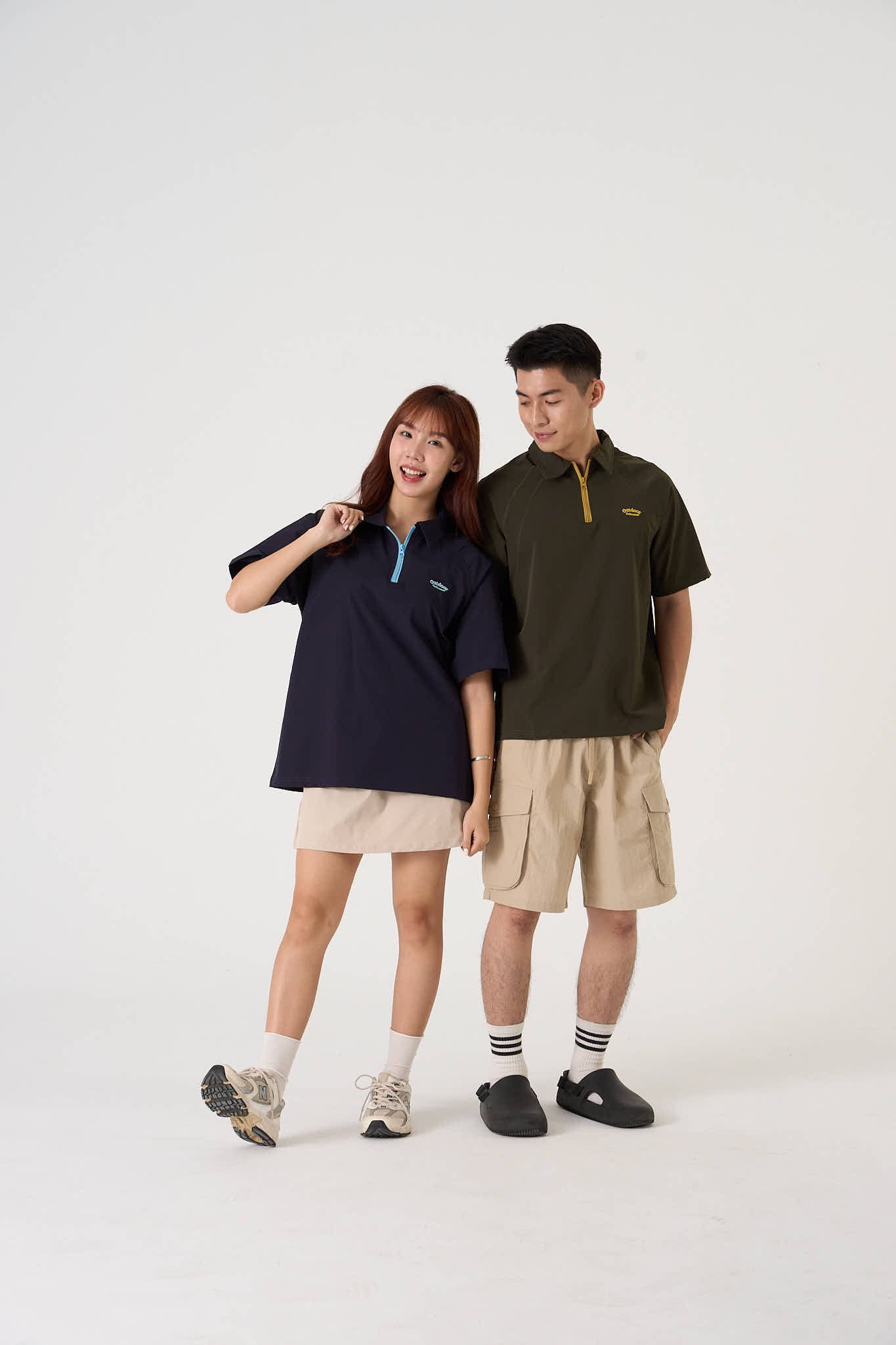 Unisex Light Weight Zipper Polo - Simply 