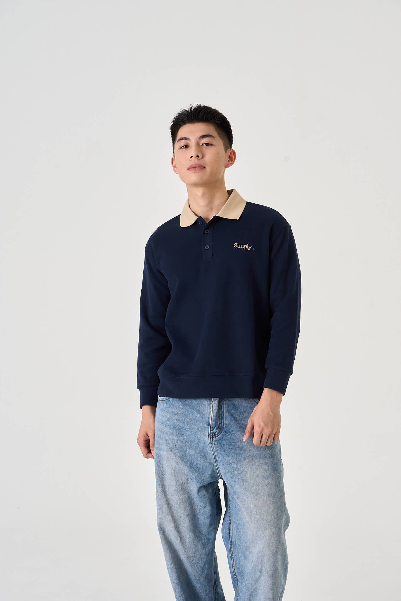 Unisex Bi-Colour Sweat Shirt - Simply 