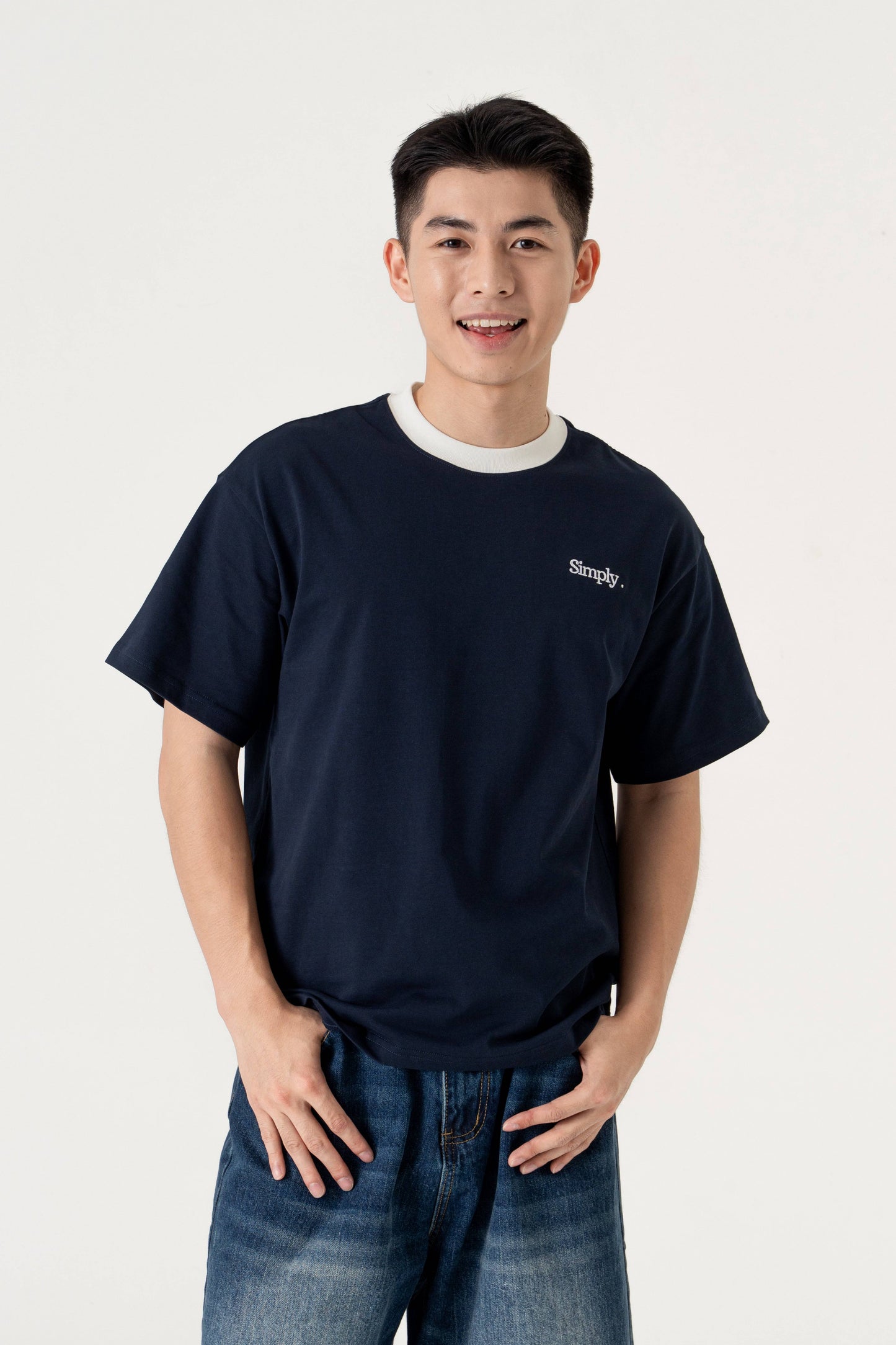 Simply. Unisex Oversized Bi-Colour T - Simply 