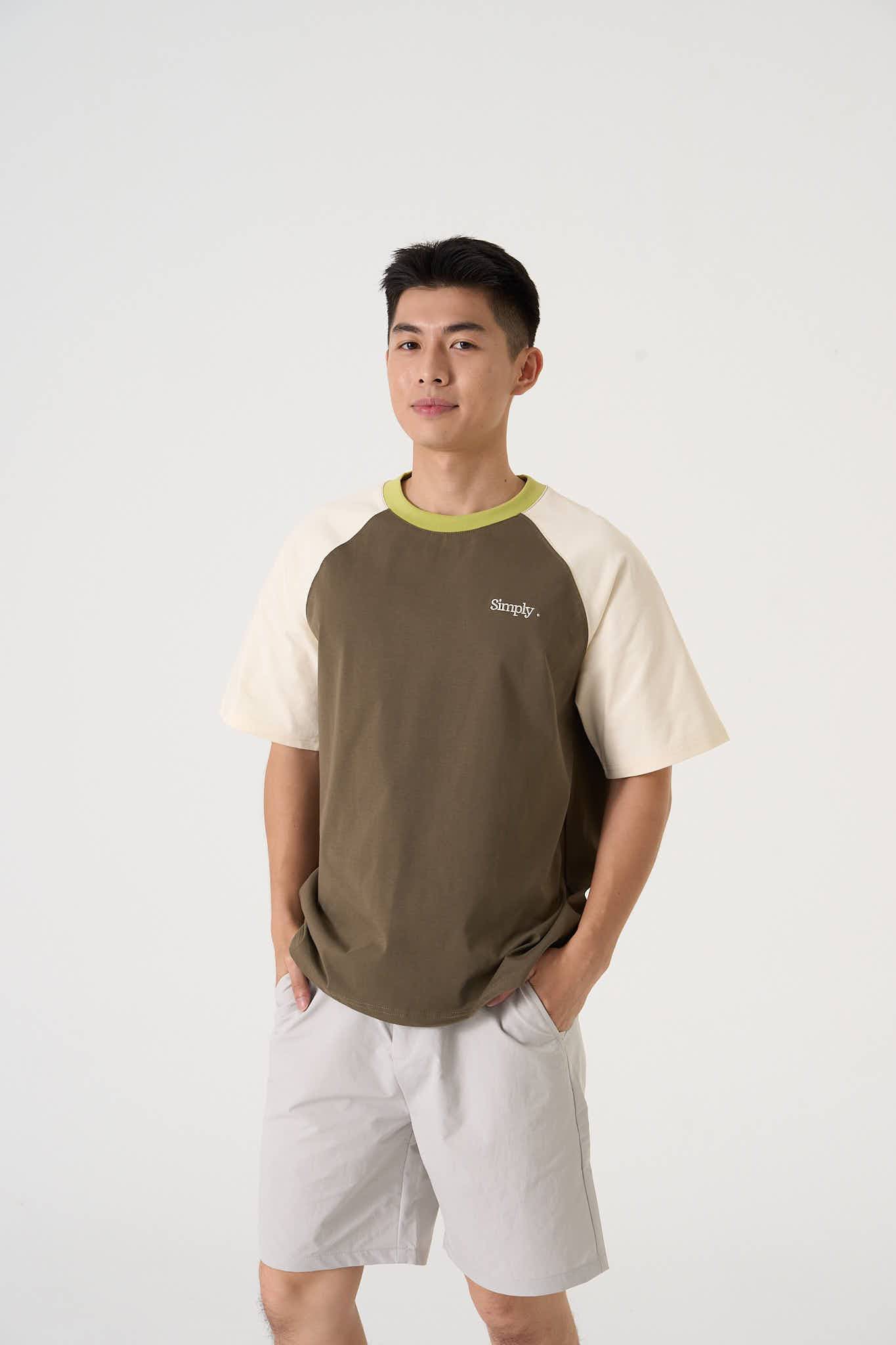 Simply. Unisex Oversized Tri-Colour T - Simply 