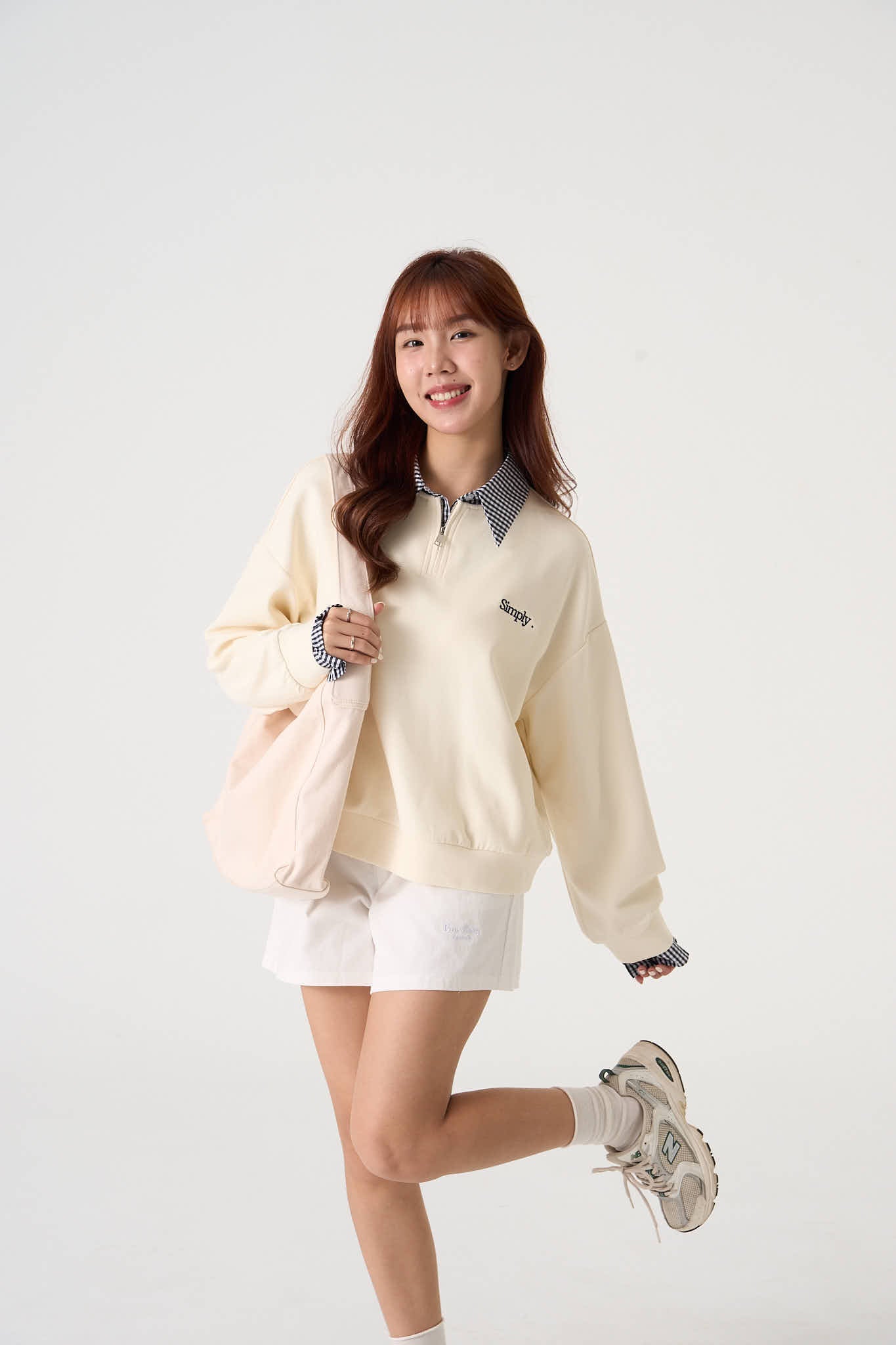 Canvas Tote in Cream - Simply 