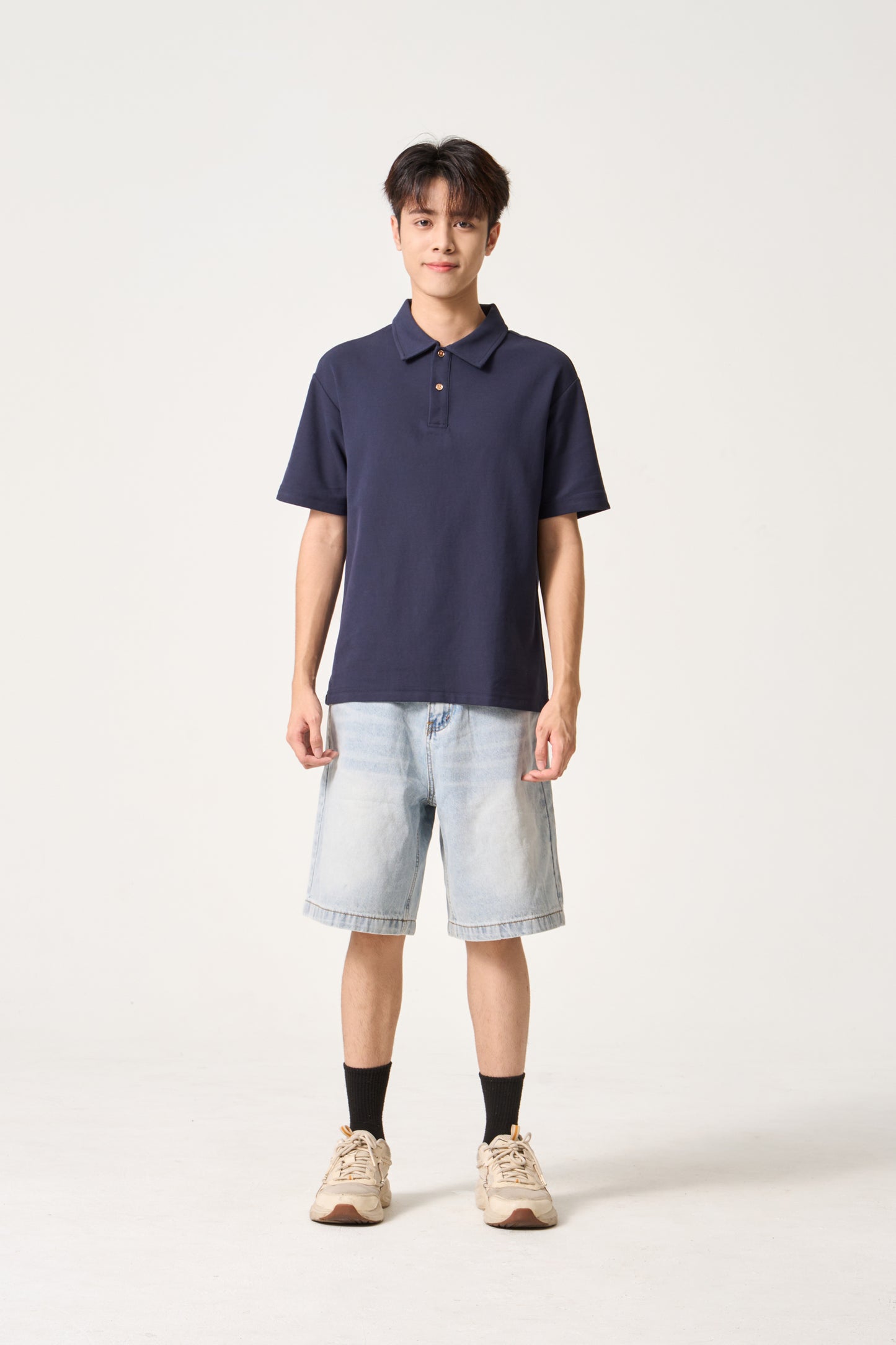Simply . Unisex Classic Polo (Navy) - Simply 