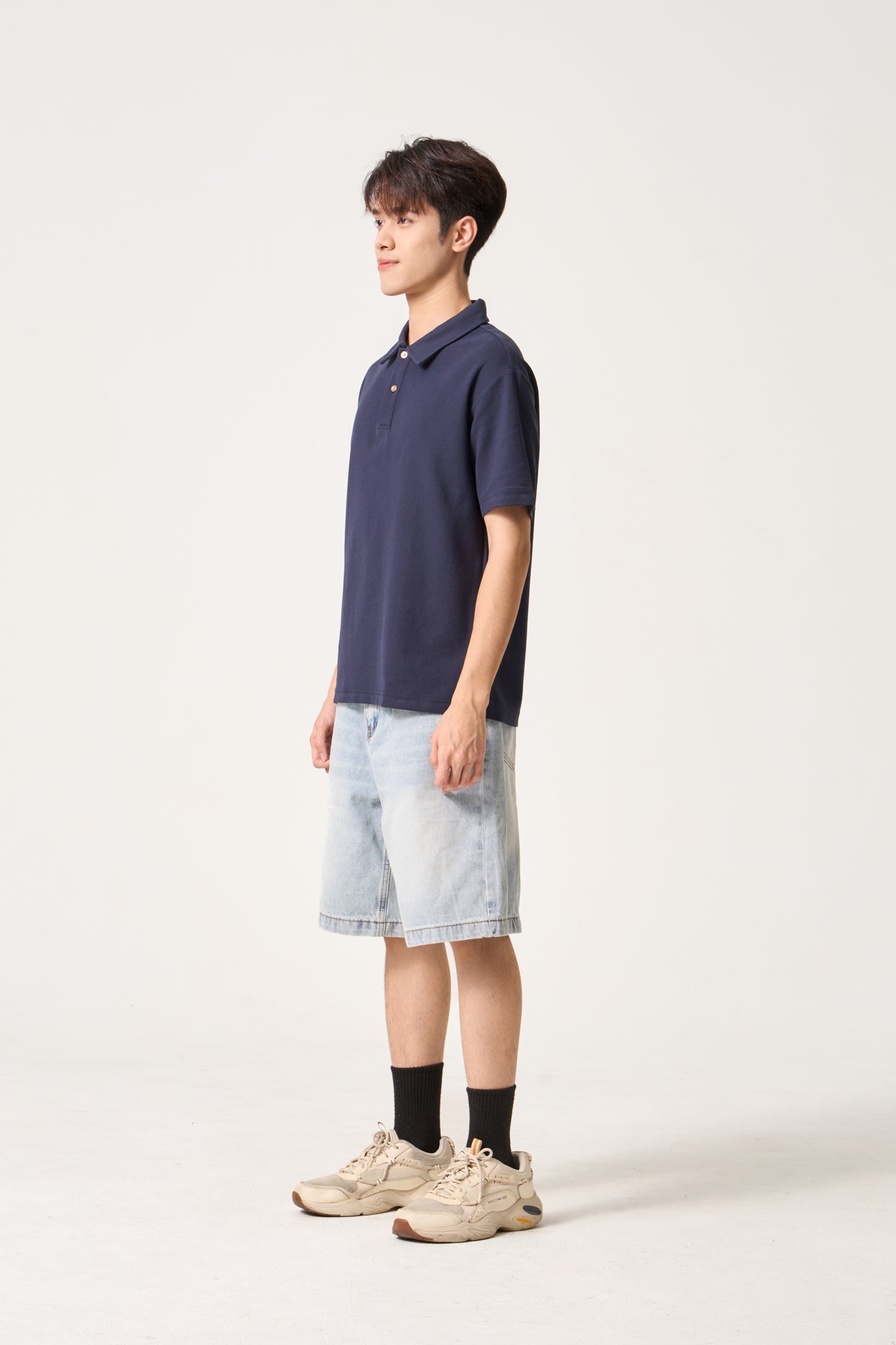 Simply . Unisex Classic Polo (Navy) - Simply 