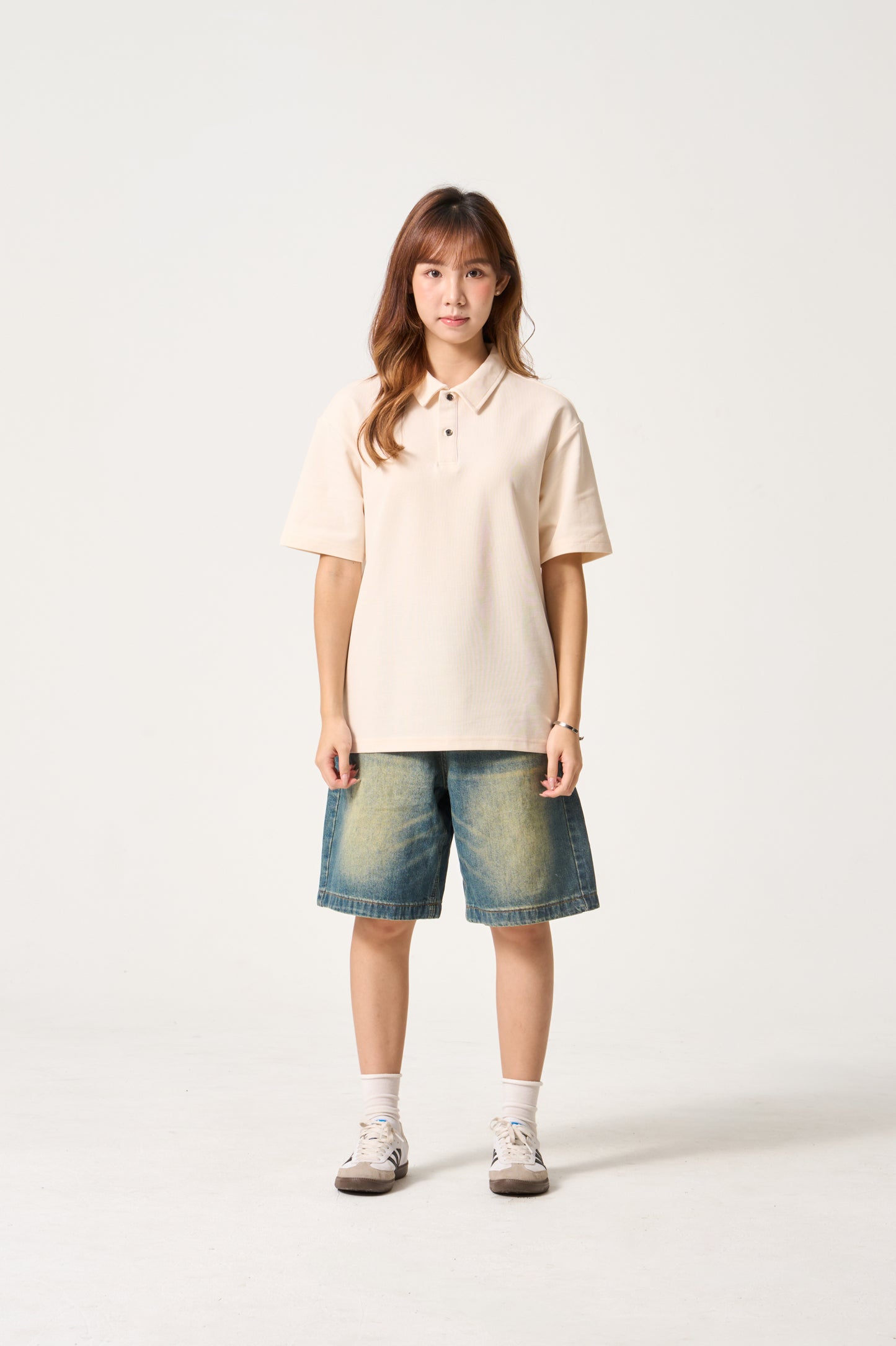 Simply . Unisex Classic Polo (Cream) - Simply 