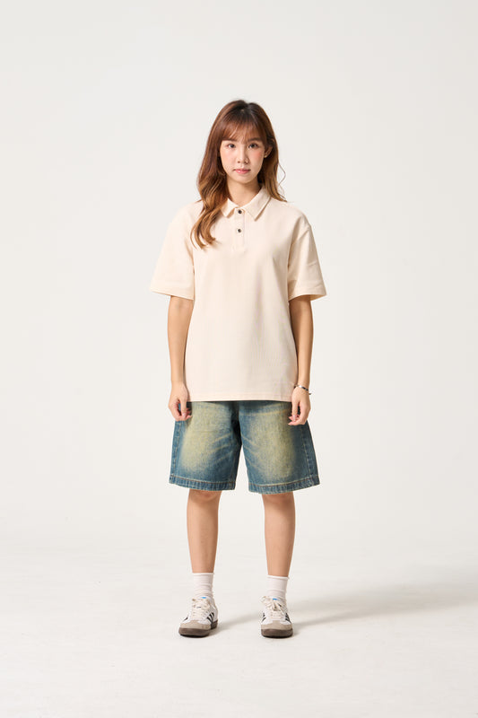 Simply . Unisex Classic Polo (Cream) - Simply 