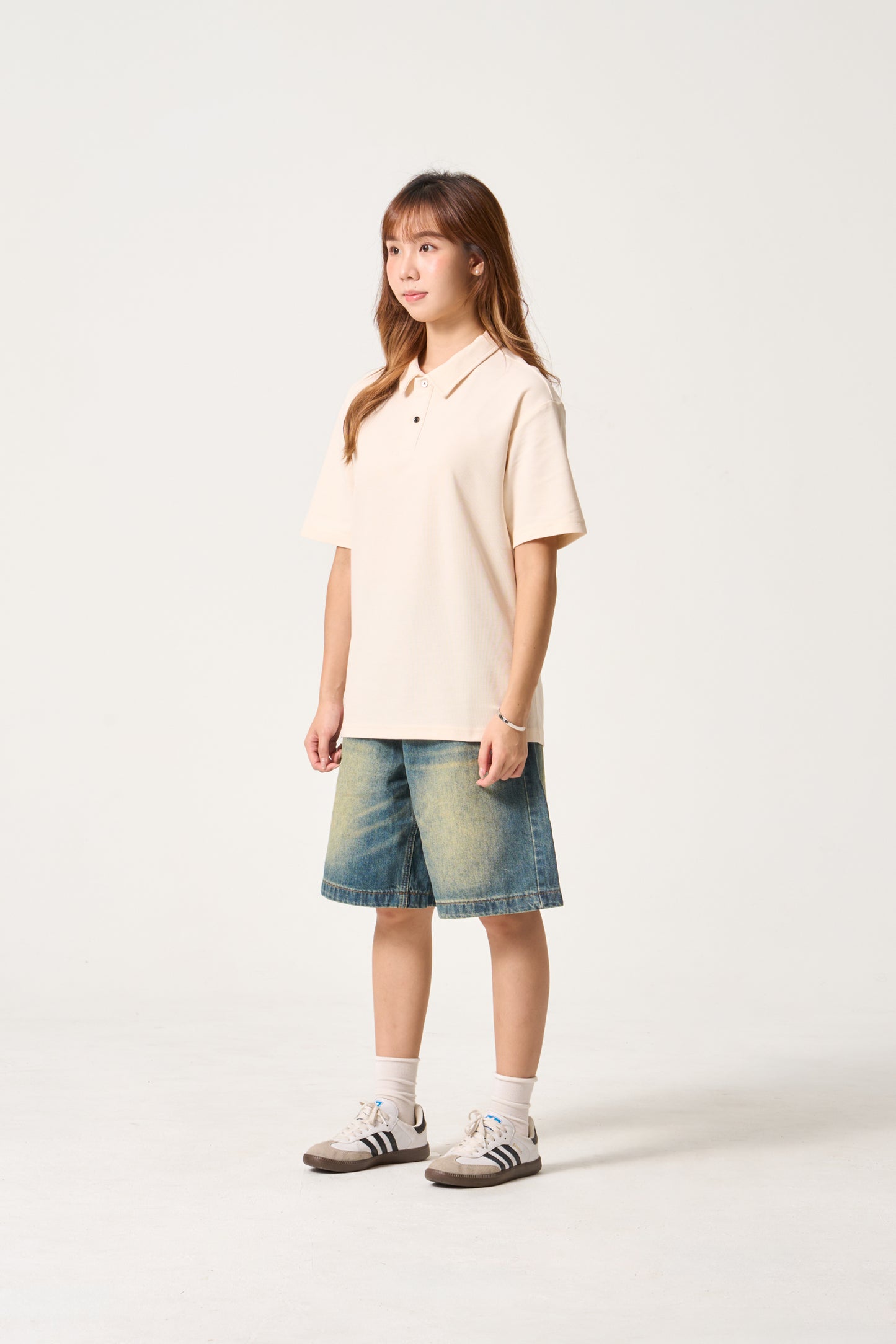 Simply . Unisex Classic Polo (Cream) - Simply 