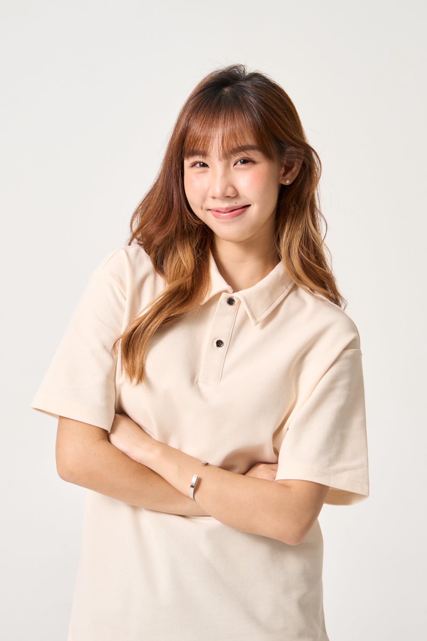 Simply . Unisex Classic Polo (Cream) - Simply 