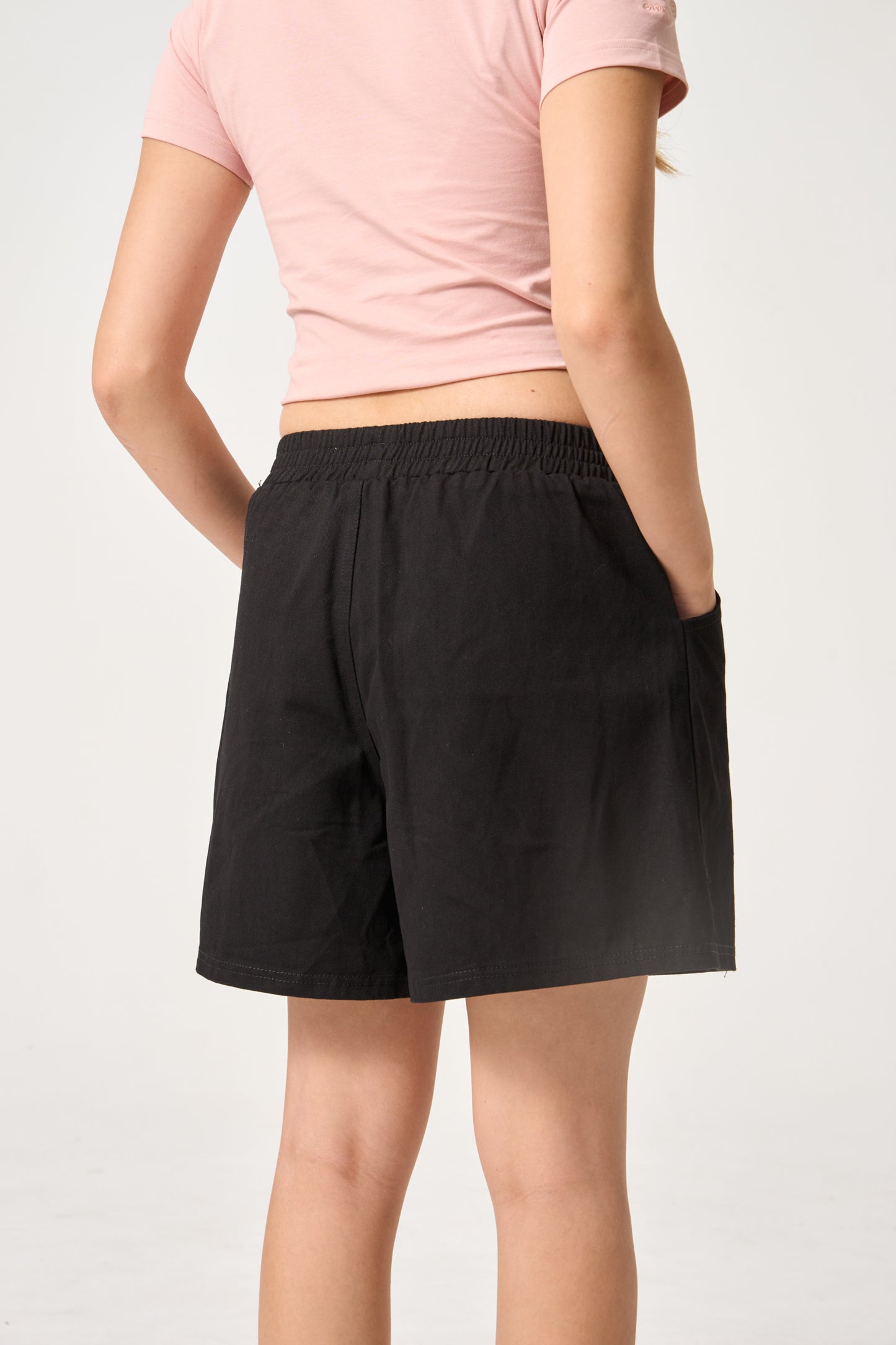 Simply . Women's Embroidered Easy Shorts (Black) [Quality Compromise] - Simply 