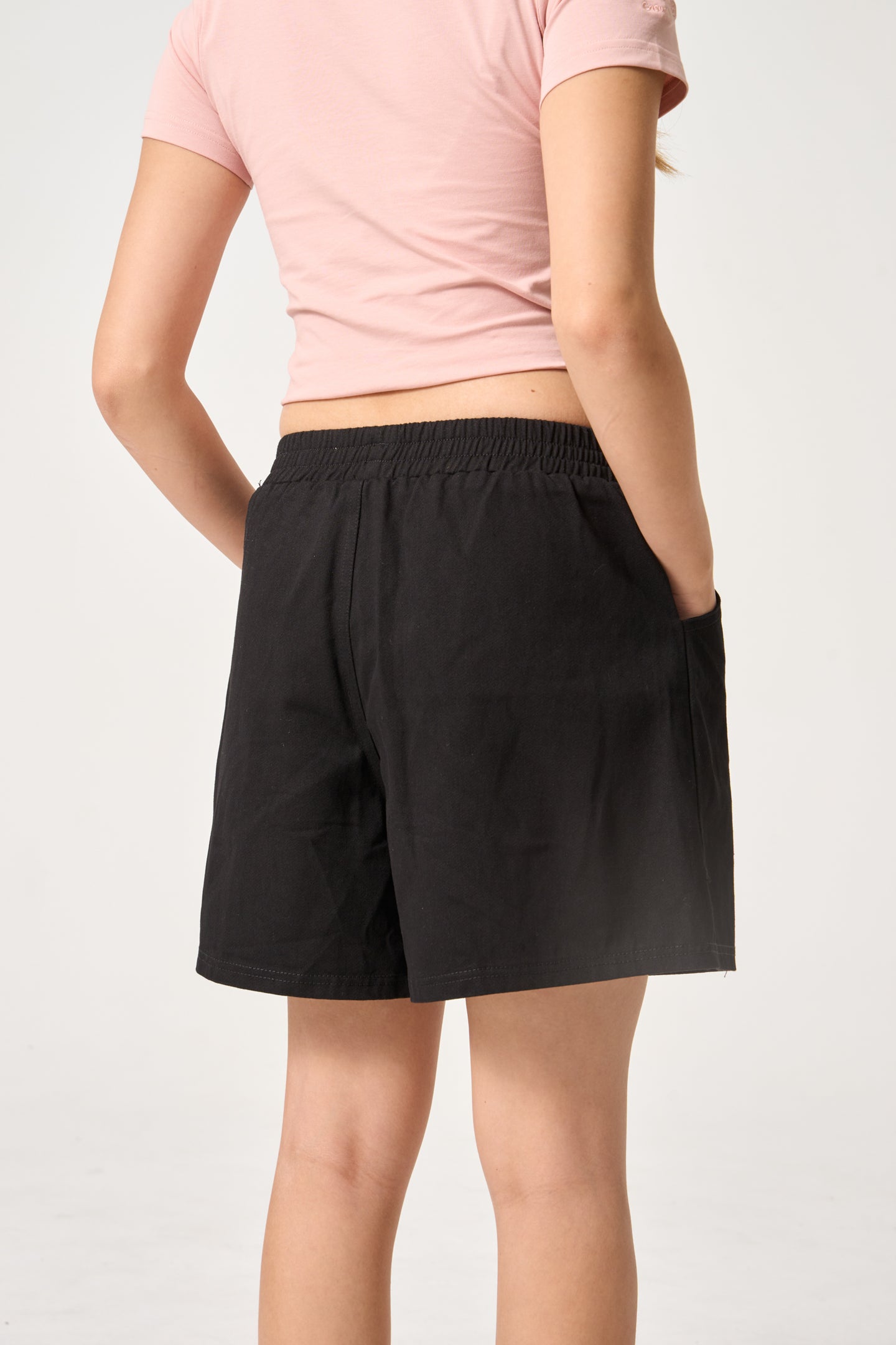 Simply . Women's Embroidered Easy Shorts (Black) [Quality Compromise] - Simply 