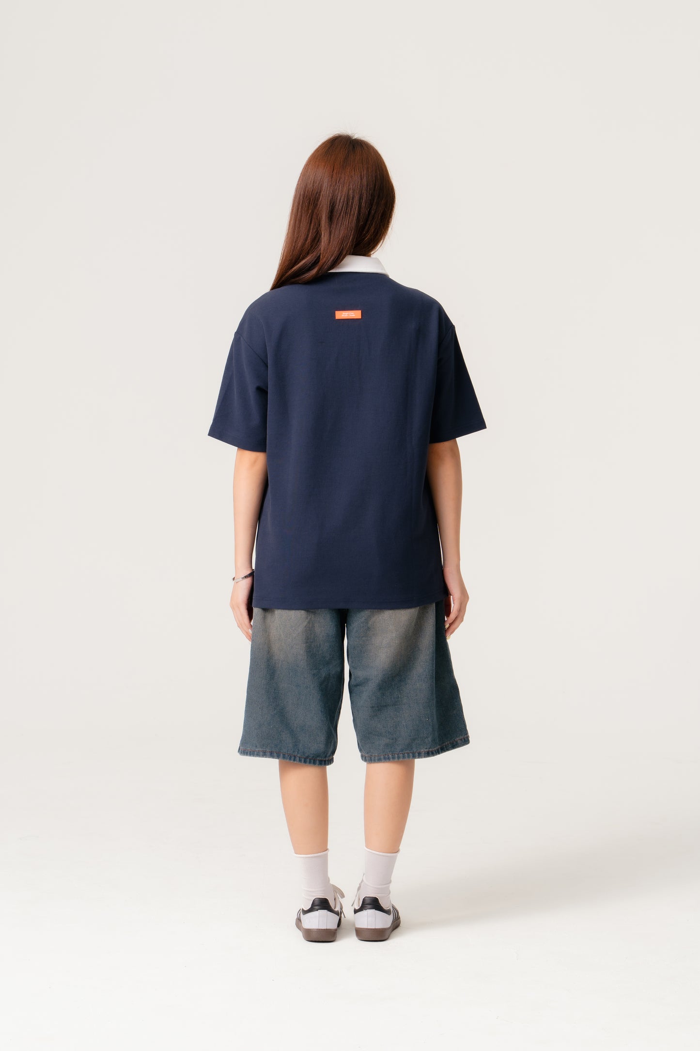 Simply . Unisex Zipper Polo (Navy) - Simply 