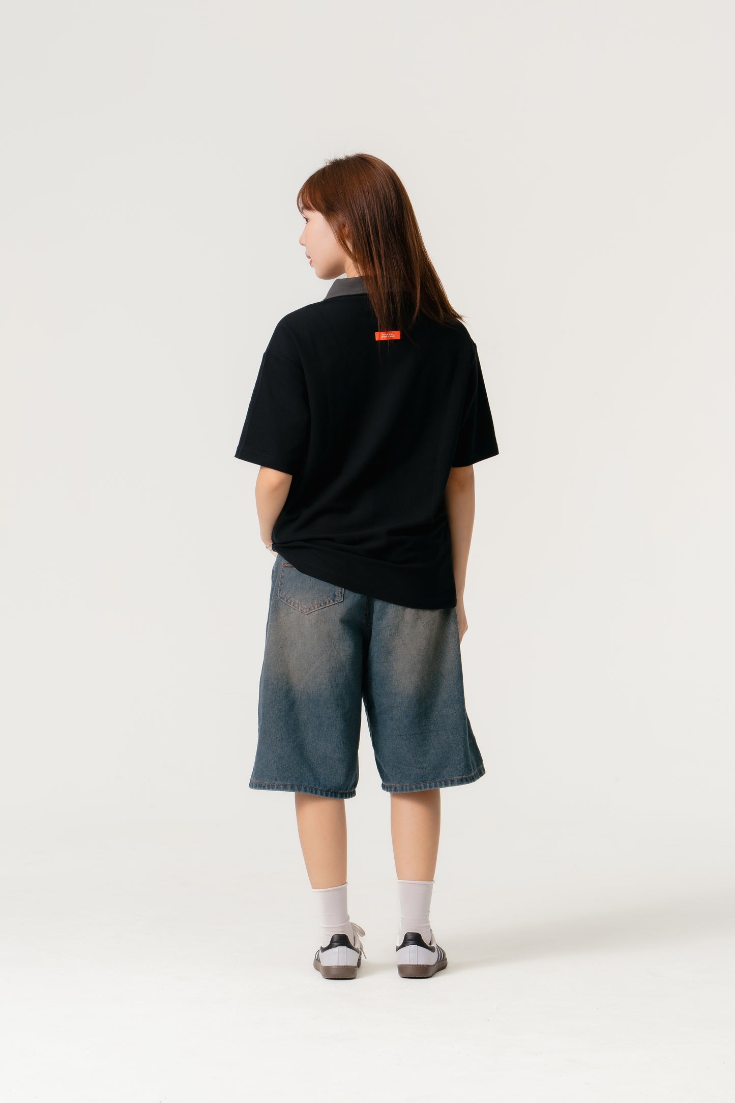 Simply . Unisex Zipper Polo (Black) - Simply 